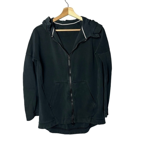 Nike Black Tech Fleece Cape Full Zip Athletic Jacket XS - Picture 2 of 4